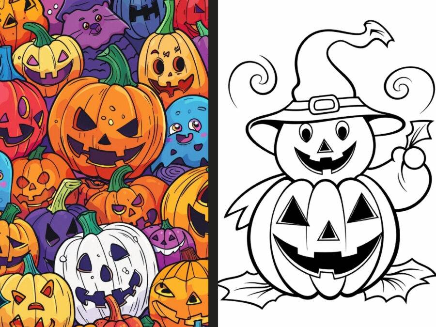 halloween bunny coloring pages for Adults