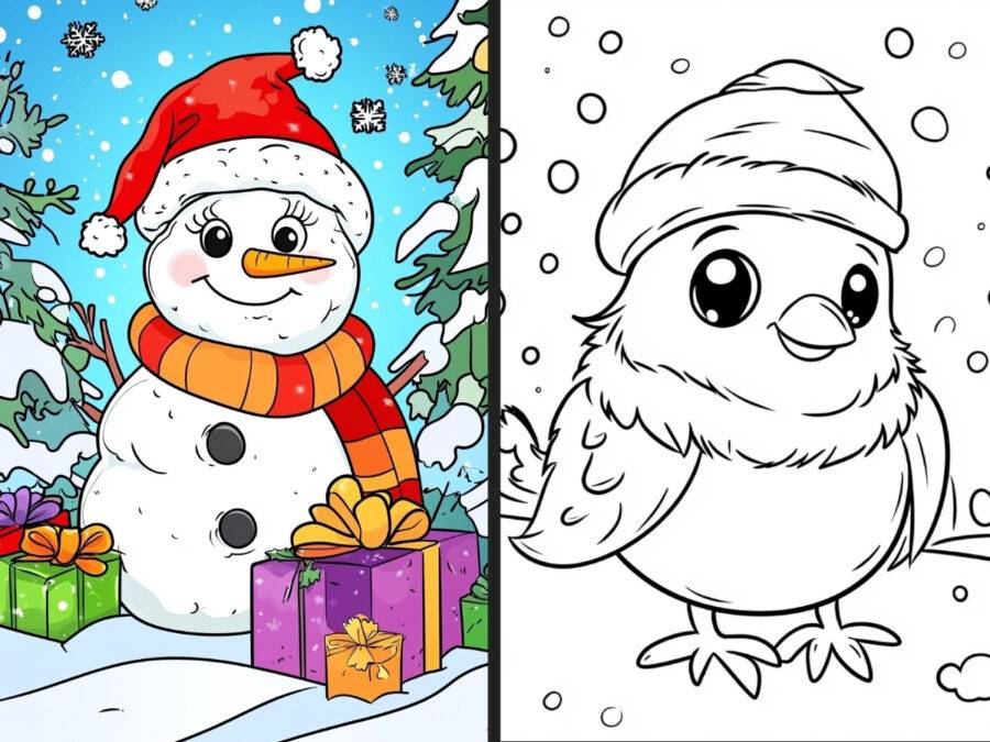 christmas unicorns coloring pages for Adults