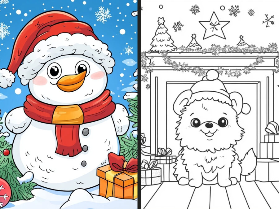 christmas sesame street coloring pages for Boys