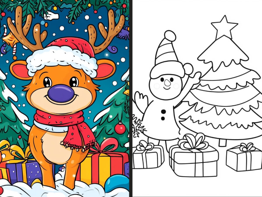 frozen disney christmas coloring pages for Kids