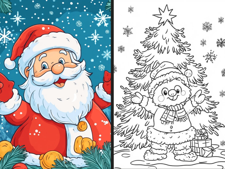 peanuts christmas coloring pages for Boys