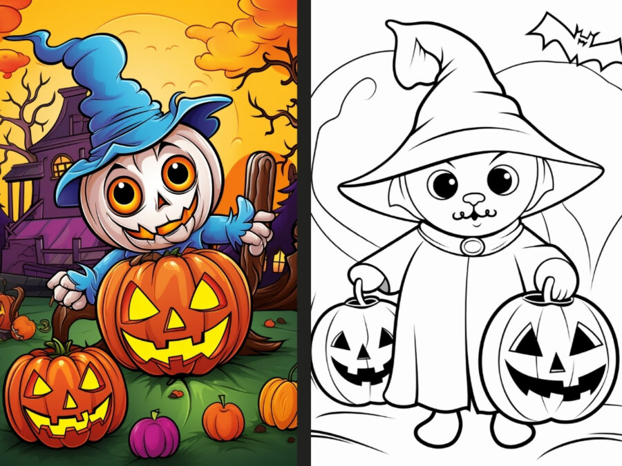 halloween sesame street coloring pages for Girls