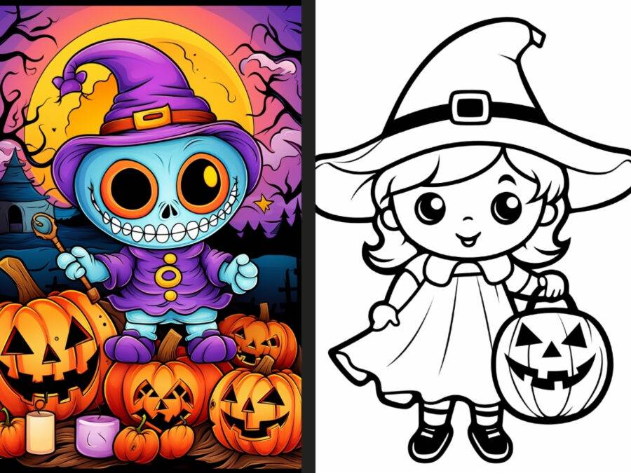 haunted house spooky halloween coloring pages for Adults