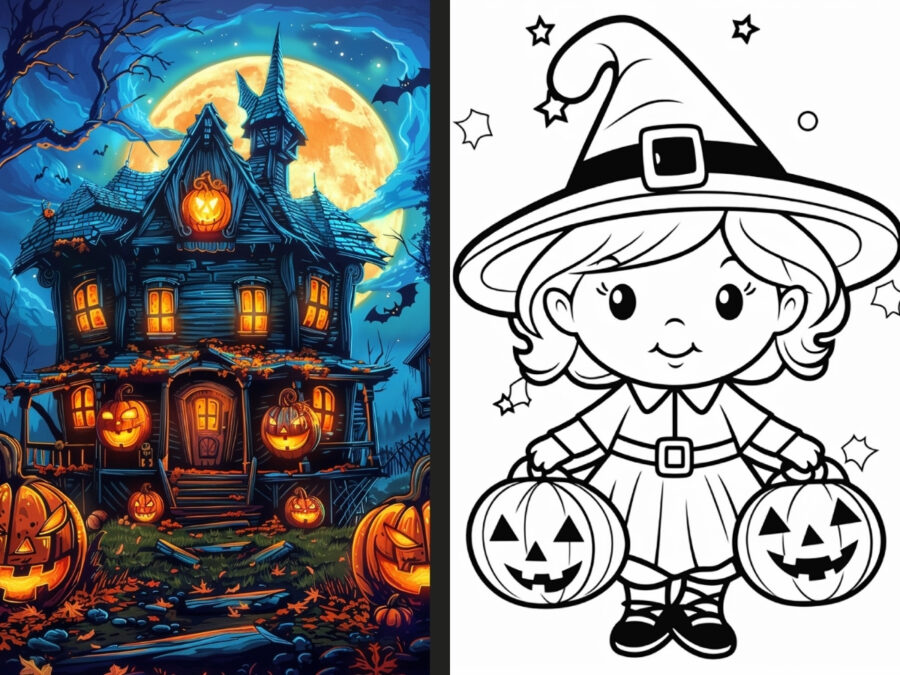 horror halloween coloring pages for Boys