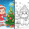 christmas tree coloring pages for Boys