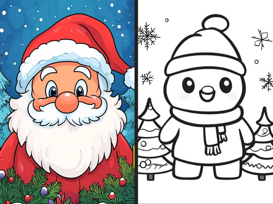 snoopy christmas coloring pages for Girls