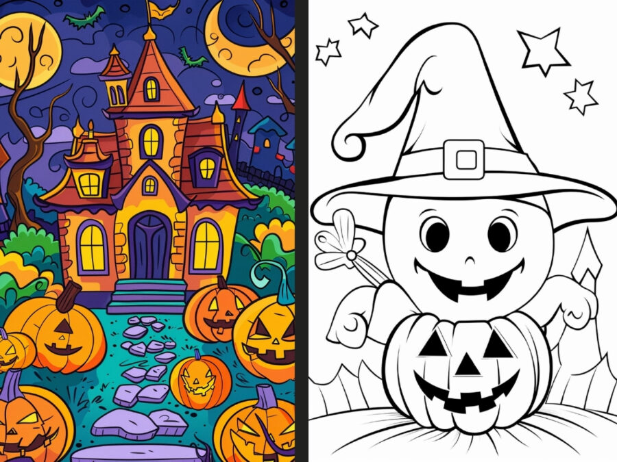 halloween sesame street coloring pages for Boys