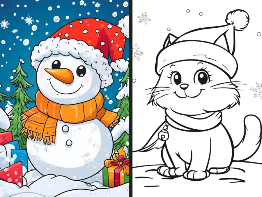 christmas ornament coloring pages for Boys