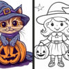 lisa frank halloween coloring pages for Teens